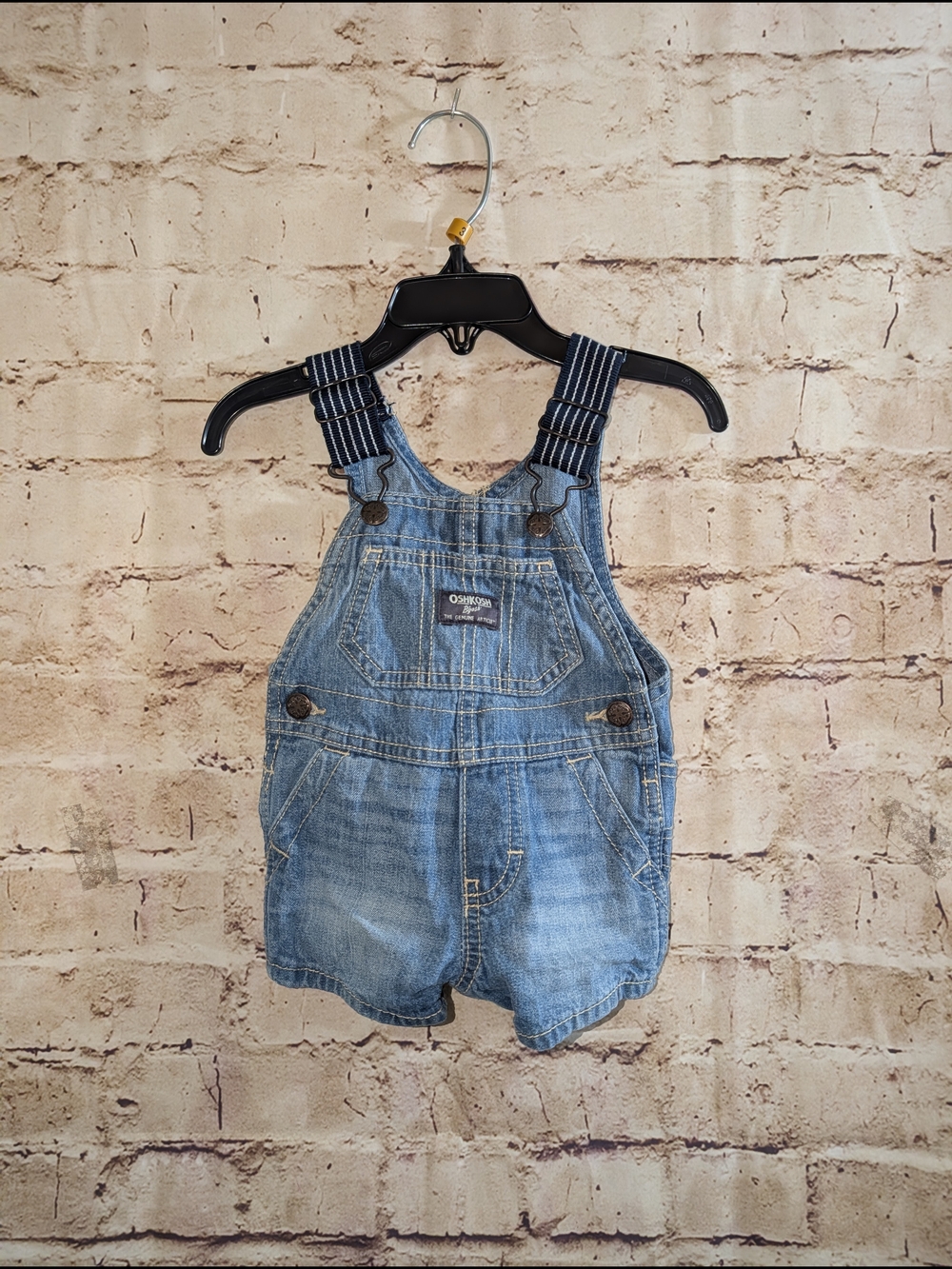 Oshkosh Shortalls Overalls Size 3 Months Excellent Condition